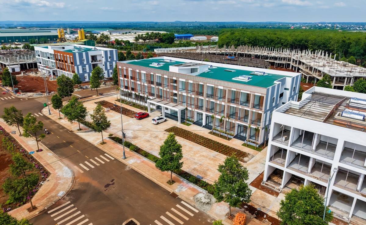 Một dự án nhà ở xã hội đang được đầu tư tại thành phố Buôn Ma Thuột (Đắk Lắk).