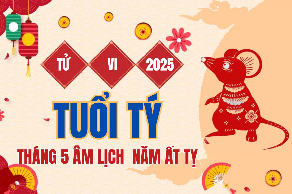 Tử vi tuổi Tý tháng 5 năm 2025: nguyệt lệnh Đế Vượng giúp tuổi Tý có những bước ngoặt tuyệt vời trong cuộc sống