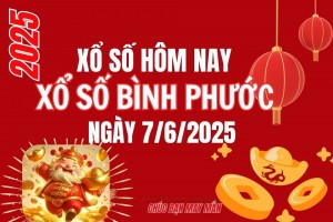 XSBP 7/6, Kết quả xổ số Bình Phước hôm nay 7/6/2025, trực tiếp XSBP ngày 7 tháng 6