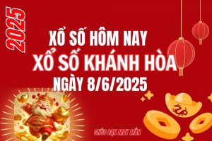 XSKH 8/6, Kết quả xổ số Khánh Hòa hôm nay 8/6/2025, Trực tiếp XSKH ngày 8 tháng 6