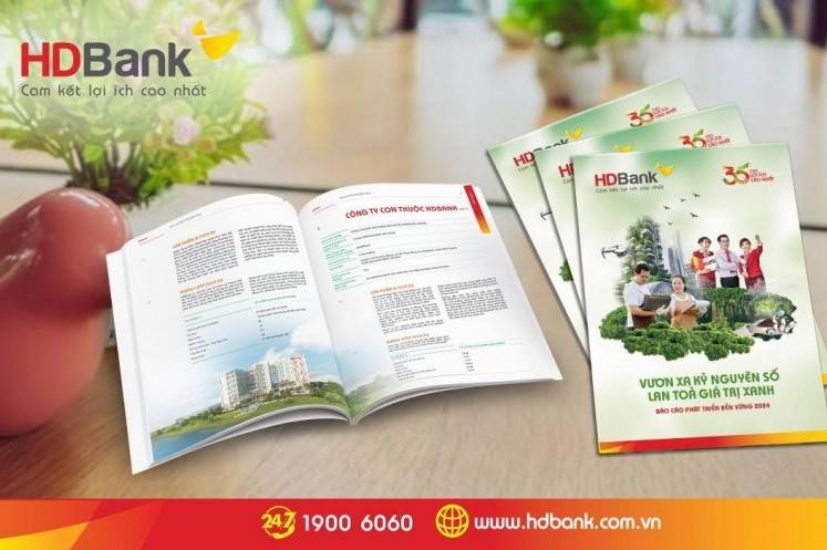 Báo cáo Phát triển bền vững năm 2024 của HDBank: Vươn xa kỷ nguyên số - Lan tỏa giá trị xanh
