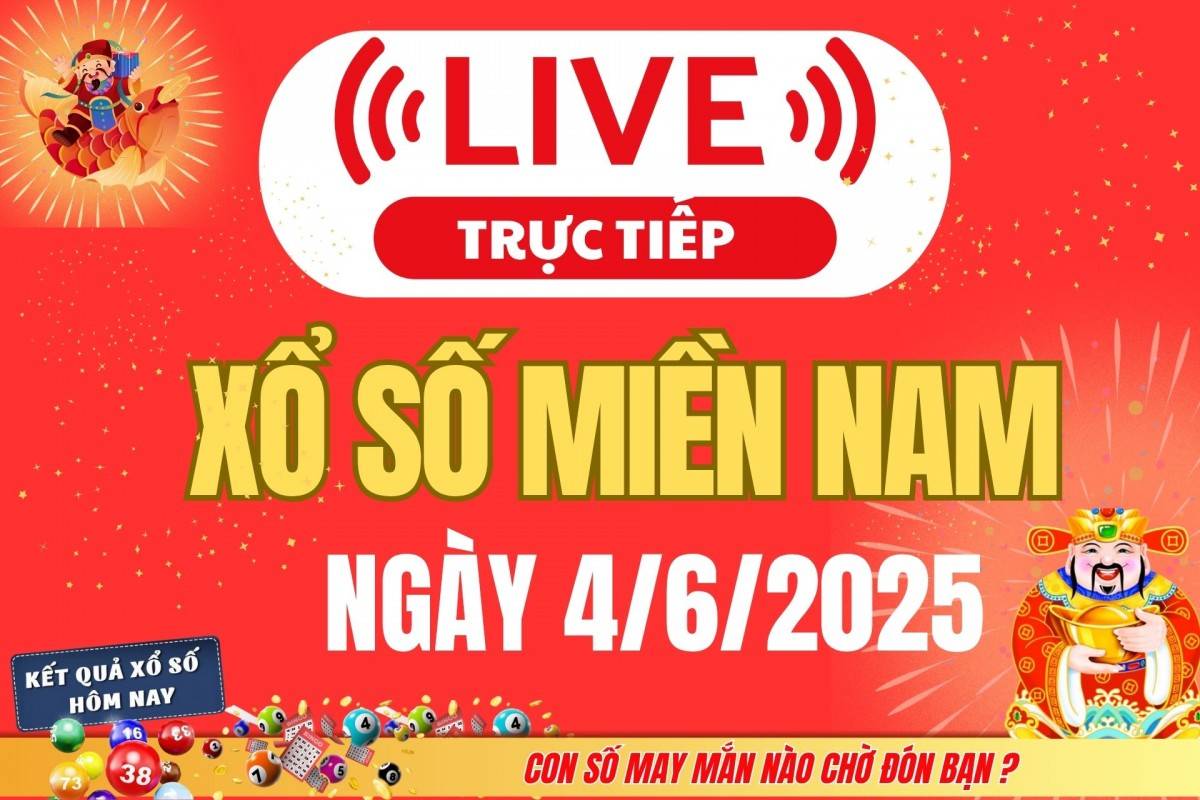 TRỰC TIẾP: Kết quả Xổ số miền Nam hôm nay 3/6/2025 - XSMN 3/6 - XSMN thứ Ba mới cập nhật