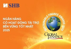 SHB được vinh danh Ngân hàng Việt có hoạt động Tài trợ Bền vững tốt nhất