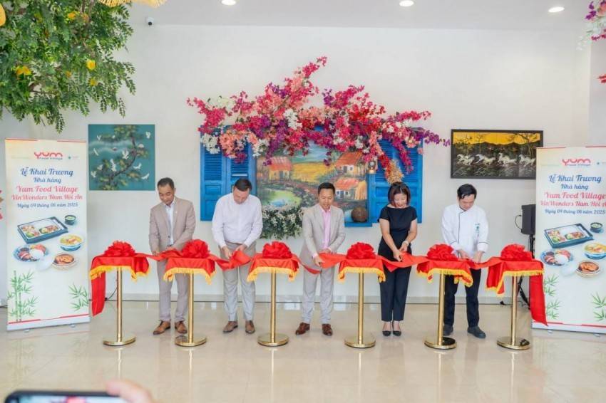 Yum Food Village chính thức khai trương tại VinWonders Nam Hội An, mở rộng mạng lưới ẩm thực toàn quốc