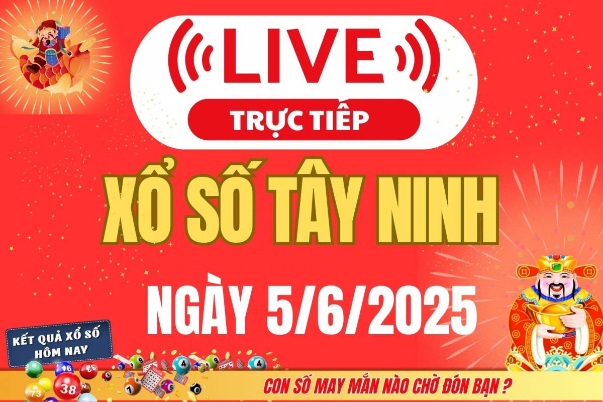 Xổ số Tây Ninh hôm nay ngày 29/5/2025 - XSTN 29/5 - Kết quả xổ số Tây Ninh hôm nay Xổ số Tây Ninh hôm nay ngày 29/5/2025 - XSTN 29/5 - Kết quả xổ số Tây Ninh hôm nay