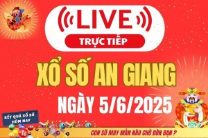 Xổ số An Giang hôm nay ngày 5/6/2025 - XSAG 5/6 - Kết quả xổ số An Giang hôm nay