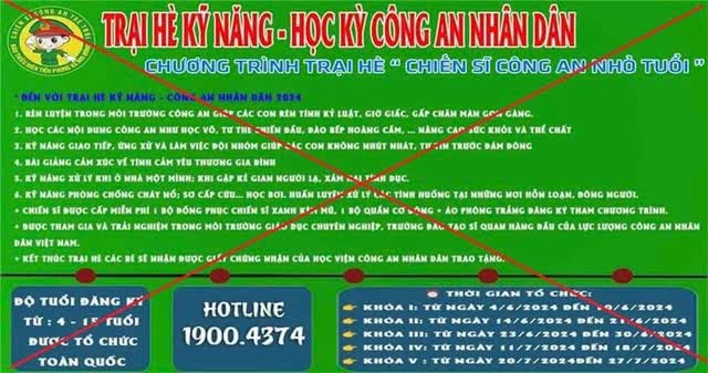 Nhiều quảng cáo, chiêu sinh các khoá học kỳ quân đội, công an. Ảnh: CA TPHCM.