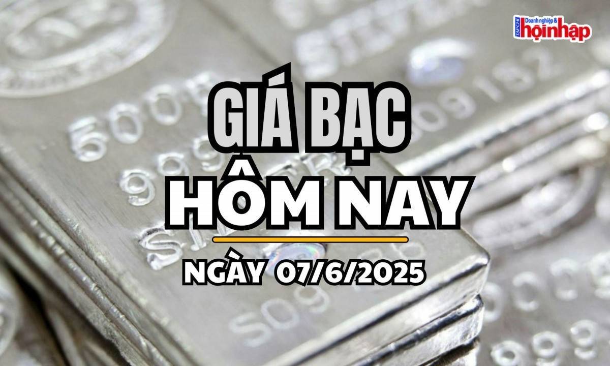 Giá bạc hôm nay 7/6/2025: Giá bạc nhích nhẹ trong phiên cuối tuần
