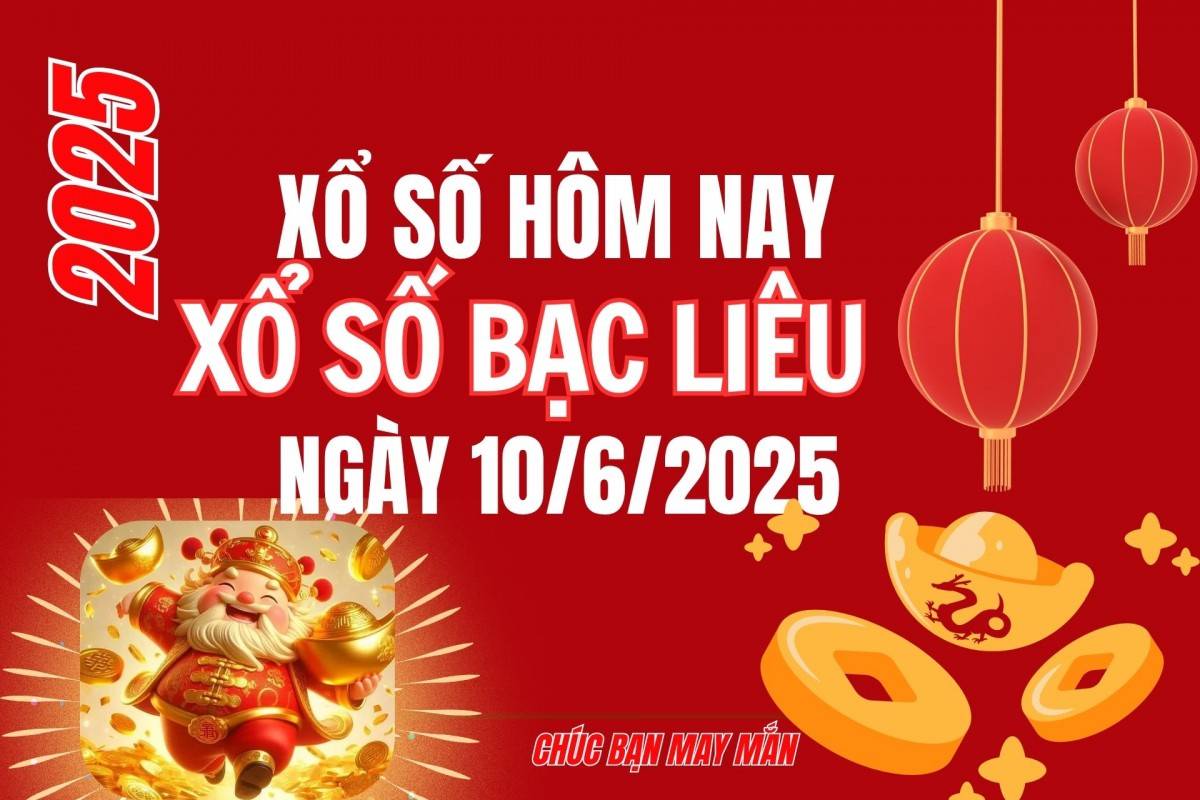 XSBL 3/6, Kết quả xổ số Bạc Liêu hôm nay 3/6/2025, Trực tiếp XSBL ngày 3 tháng 6 XSBL 3/6, Kết quả xổ số Bạc Liêu hôm nay 3/6/2025, Trực tiếp XSBL ngày 3 tháng 6