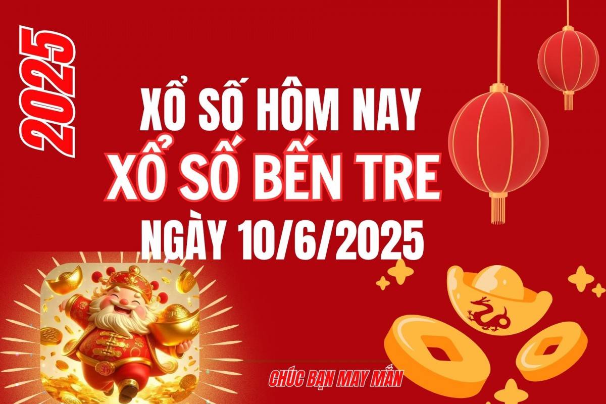 XSBT 3/6, Kết quả xổ số Bến Tre hôm nay 3/6/2025, Trực tiếp XSBT ngày 3 tháng 6