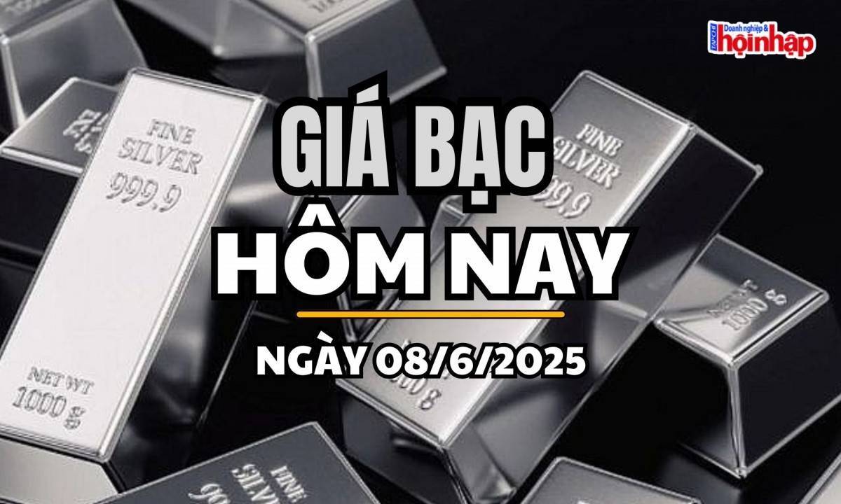 Giá bạc hôm nay 8/6/2025: Giá bạc thế giới ổn định, trong nước biến động nhẹ