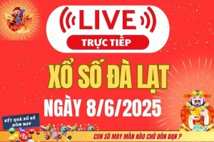 TRỰC TIẾP: Xổ số Đà Lạt hôm nay ngày 8/6/2025 - XSLA 8/6 - Kết quả xổ số Đà Lạt hôm nay