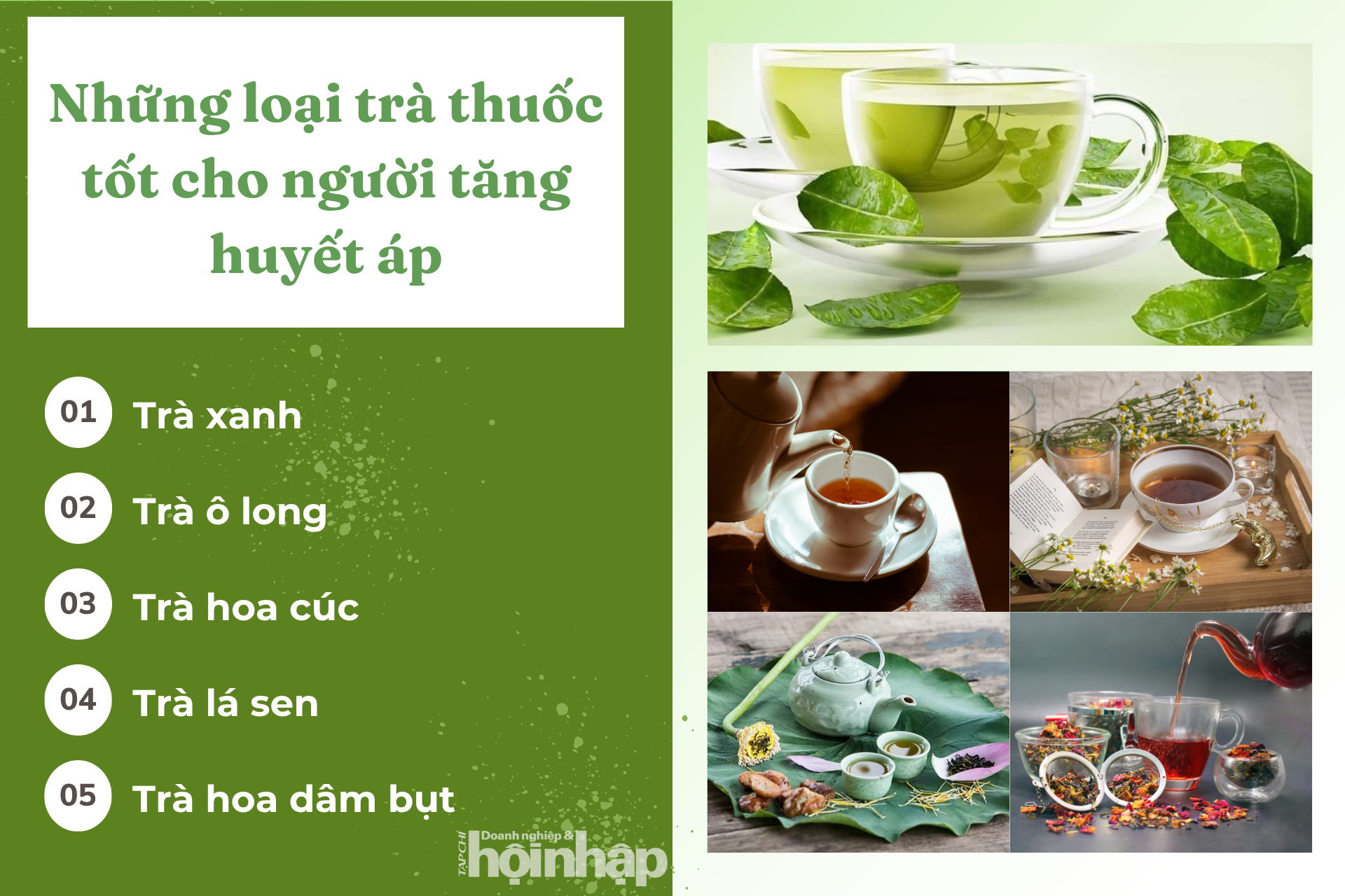 Những loại trà thuốc tốt cho người tăng huyết áp Những loại trà thuốc tốt cho người tăng huyết áp