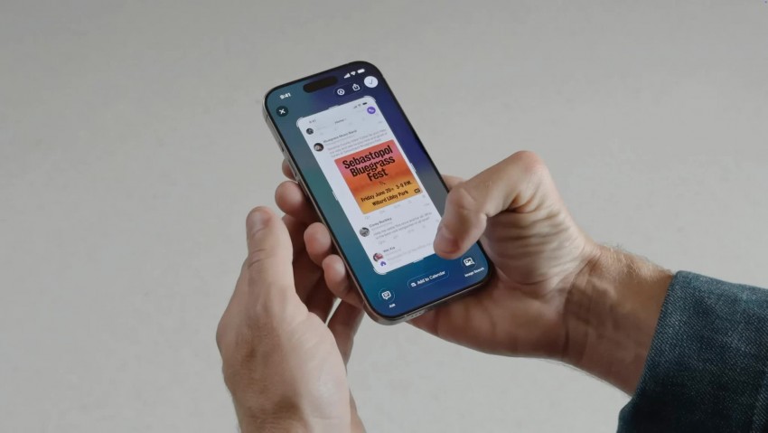 Bên cạnh đó, Visual Intelligence cũng nhận diện thời điểm người dùng xem một sự kiện và đề xuất thêm sự kiện đó vào lịch Bên cạnh đó, Visual Intelligence cũng nhận diện thời điểm người dùng xem một sự kiện và đề xuất thêm sự kiện đó vào lịch