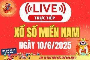 TRỰC TIẾP: Kết quả Xổ số miền Nam hôm nay 10/6/2025 - XSMN 10/6 - XSMN thứ Ba cập nhật mới nhất