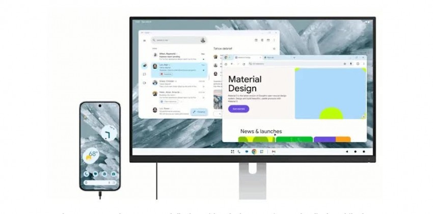 tính năng rất được mong đợi là chế độ máy tính để bàn (Desktop Mode) cũng nằm trong bản nâng cấp lần này. 