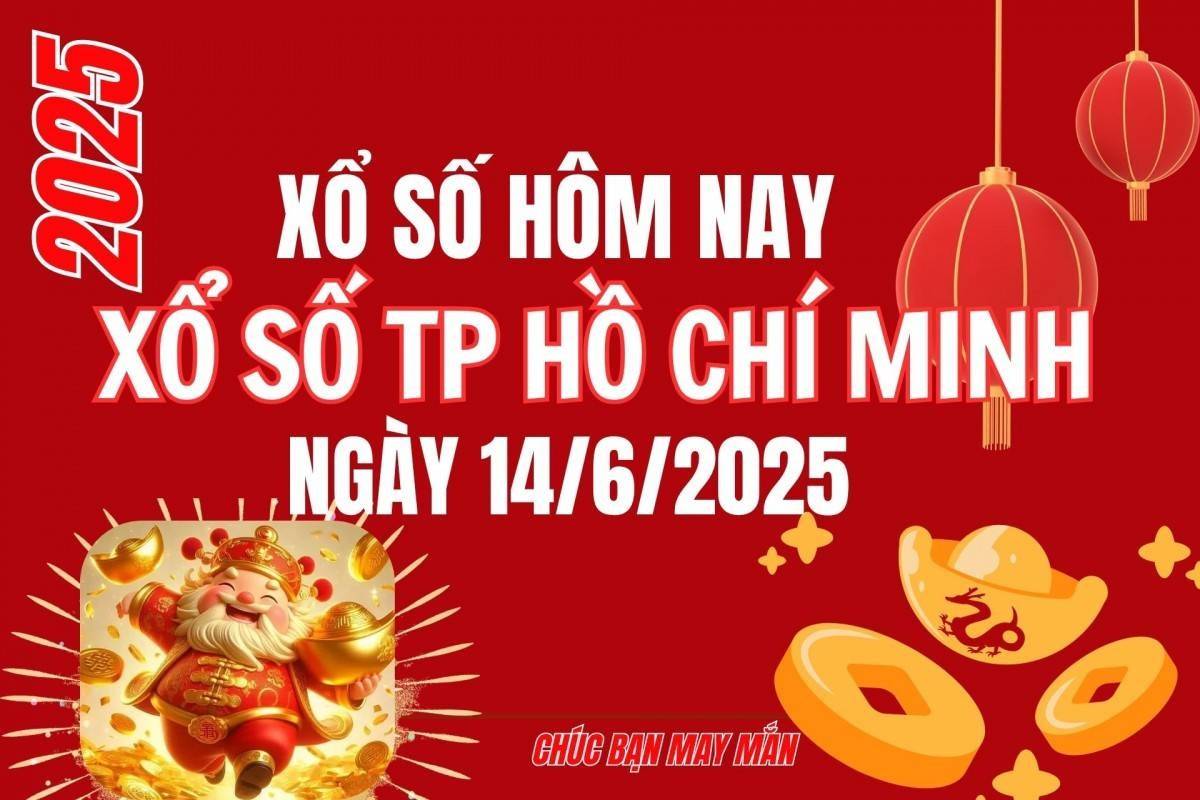 XSHCM 14/6, Kết quả xổ số Hồ Chí Minh hôm nay 14/6/2025, Trực tiếp XSHCM ngày 14 tháng 6