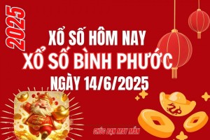 XSBP 14/6, Kết quả xổ số Bình Phước hôm nay 14/6/2025, trực tiếp XSBP ngày 14 tháng 6