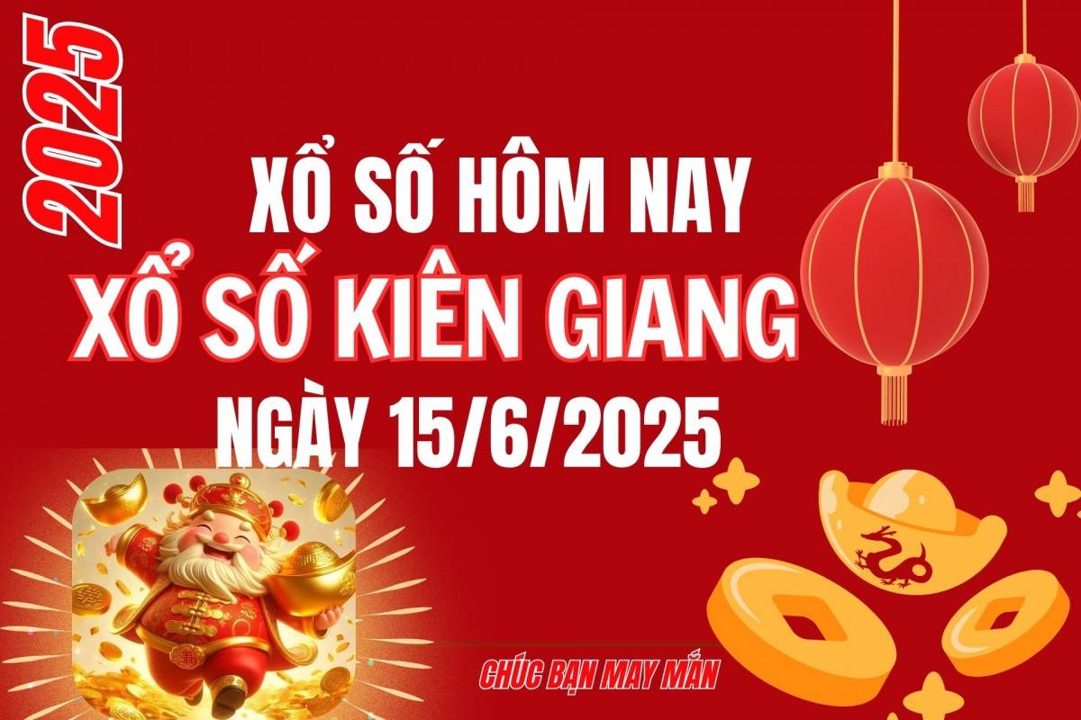 XSKG 8/6, Kết quả xổ số Kiên Giang hôm nay 8/6/2025, Trực tiếp XSKG ngày 8 tháng 6