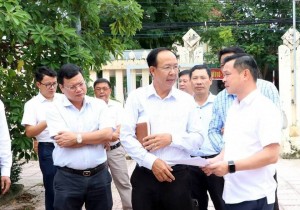 Bình Thuận kiểm tra cơ sở hạ tầng phường Phước Hội mới