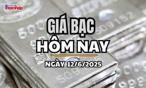 Giá bạc hôm nay 12/6/2025: Giá bạc trong nước tăng giảm trái chiều