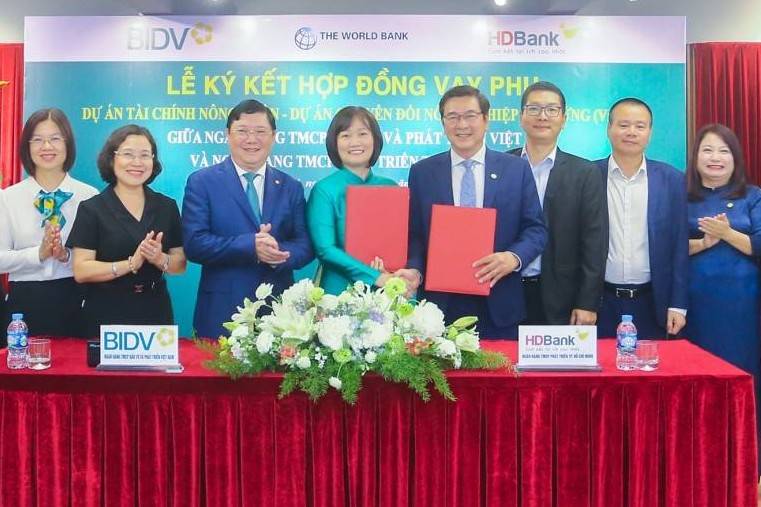 HDBank hợp tác BIDV triển khai nguồn vốn quốc tế thúc đẩy phát triển bền vững