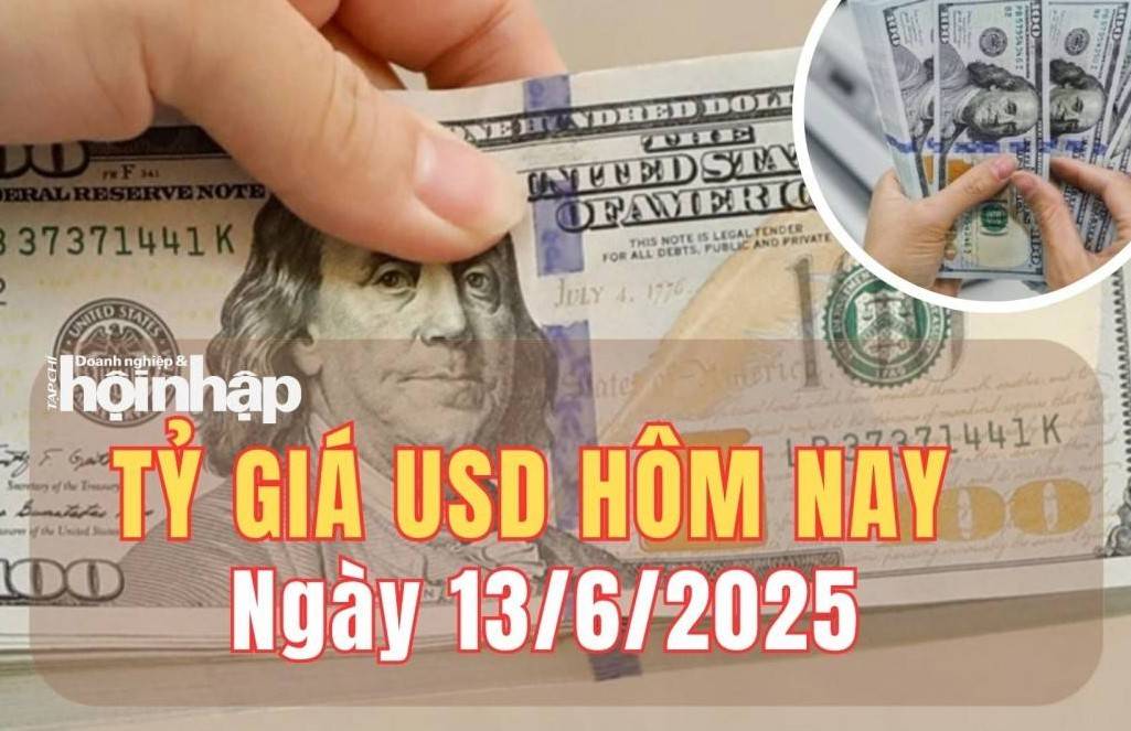 Tỷ giá USD hôm nay 13/6/2025: Tỷ giá trung tâm tăng nhẹ, đồng USD thế giới giữ đà giảm