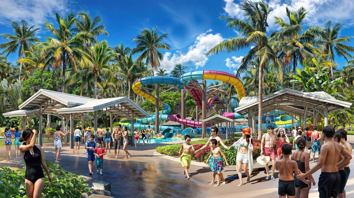 Công viên nước Sun World quy mô 20 trò chơi đáp ứng nhu cầu cư dân và du khách