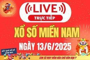 TRỰC TIẾP: Kết quả Xổ số miền Nam hôm nay 13/6/2025 - XSMN 13/6 - XSMN thứ Sáu cập nhật mới nhất