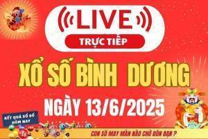 Trực tiếp: Kết Quả Xổ Số Bình Dương Hôm Nay 13/6/2025 – XSBD 13/6 Thứ Sáu cập nhật mới nhất