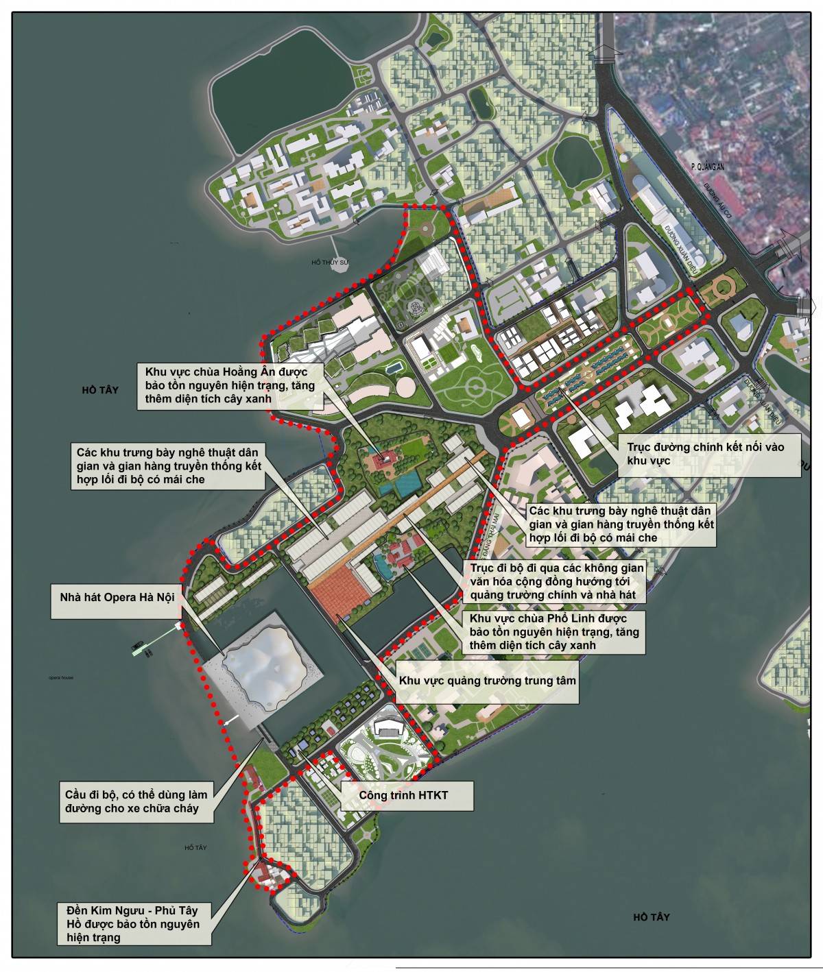 Cận cảnh các tuyến đường Hồ Tây sẽ sớm “lột xác” sau cải tạo
