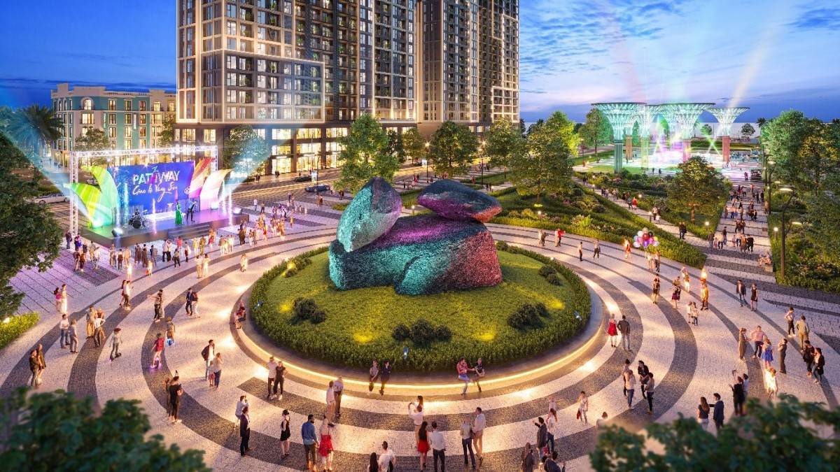 Không gian vui chơi giải trí sôi động tại The Pathway