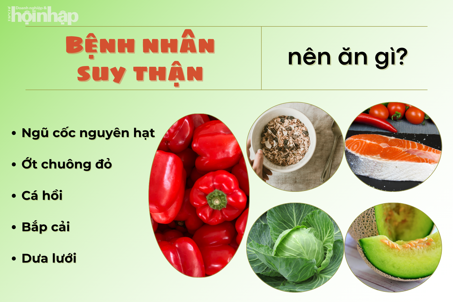 Bệnh nhân suy thận nên ăn gì? Bệnh nhân suy thận nên ăn gì?