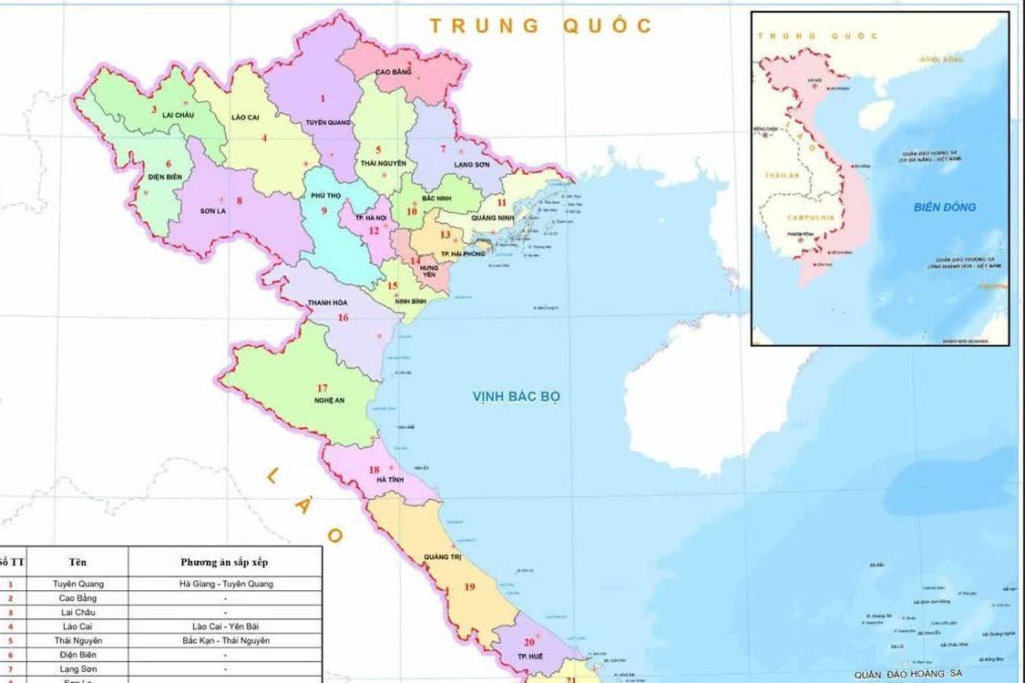 Sẽ có bản đồ hành chính mới 34 tỉnh, thành trực tuyến miễn phí