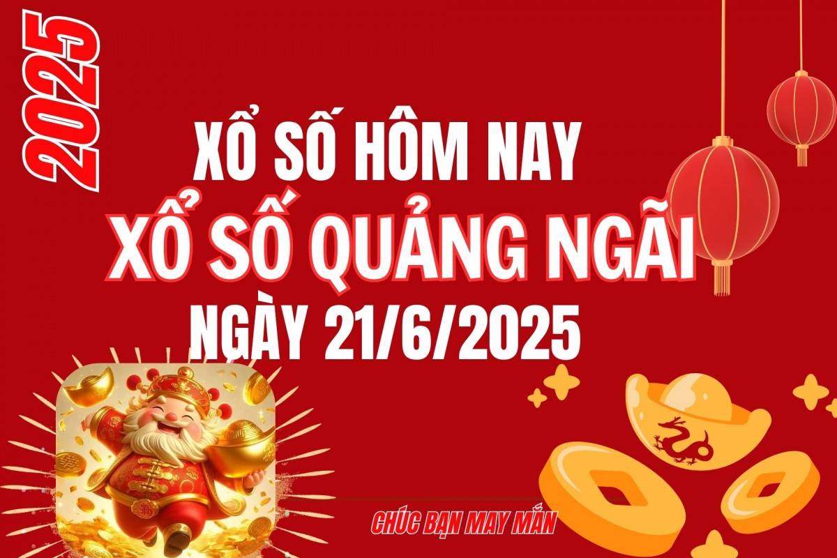 XSQNG 14/6, Kết quả xổ số Quảng Ngãi hôm nay 14/6/2025, Trực tiếp XSQNG ngày 14 tháng 6