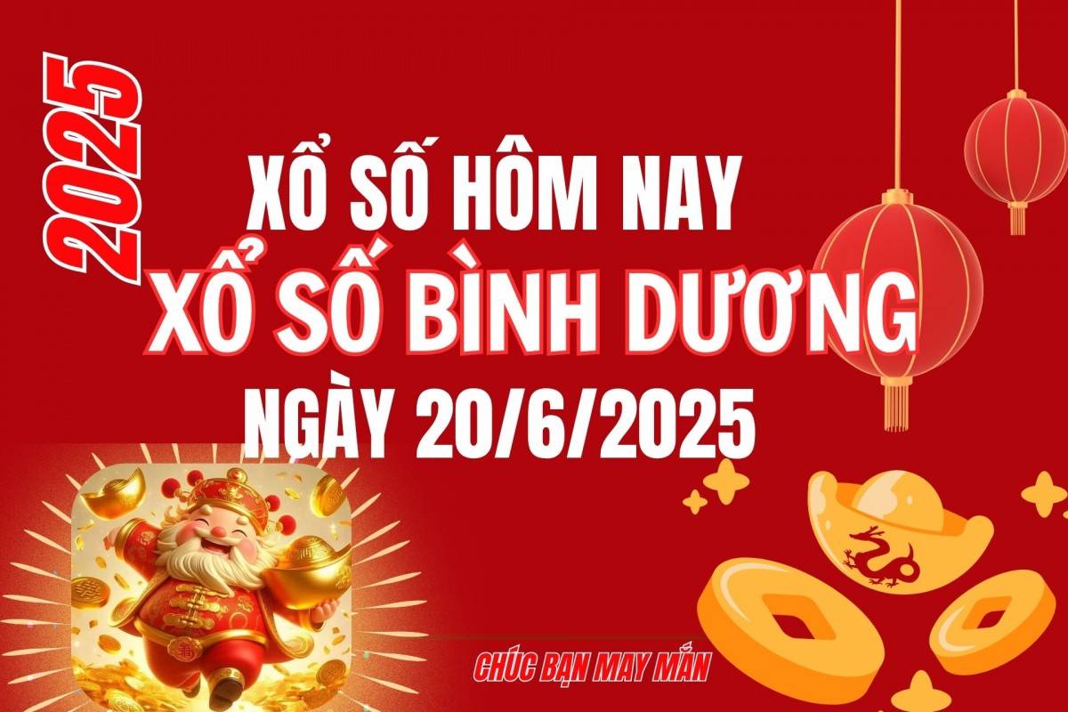 XSBD 13/6, Kết quả xổ số Bình Dương hôm nay 13/6/2025, Trực tiếp XSBD ngày 13 tháng 6