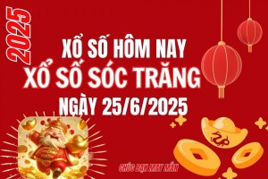XSST 25/6, Kết quả xổ số Sóc Trăng hôm nay 25/6/2025, Trực tiếp XSST ngày 25 tháng 6