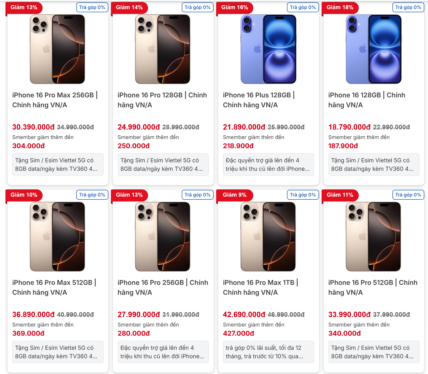 iPhone 16 đồng loạt giảm giá trong tháng 6/2025: Model nào đáng mua nhất lúc này?