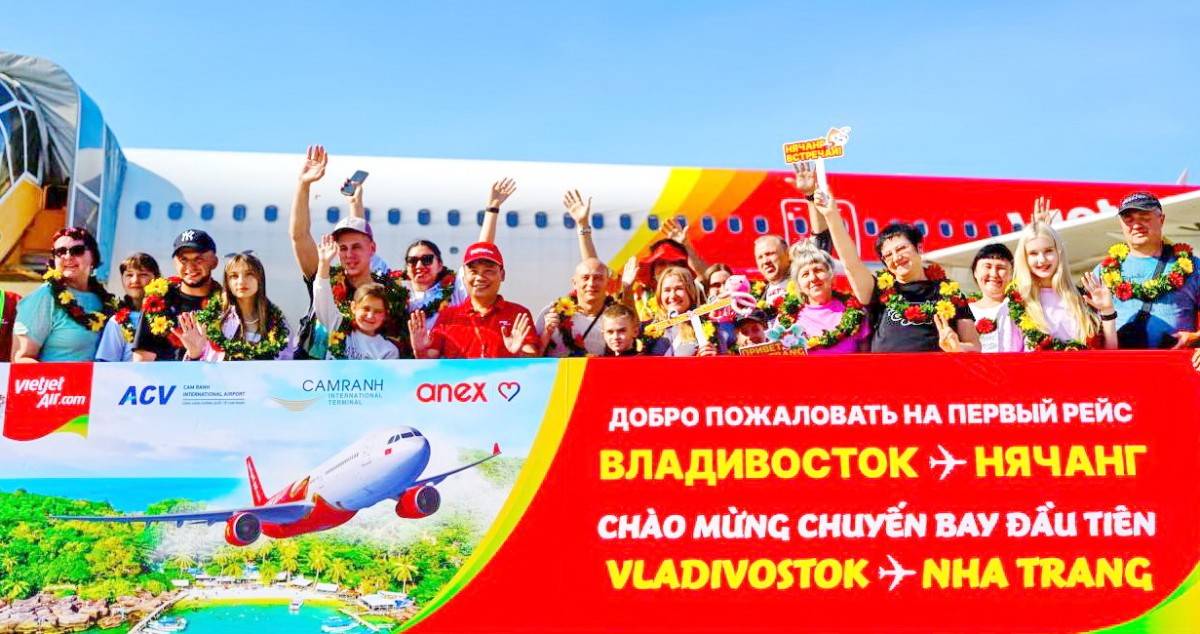 Hãng hàng không Vietjet: Mở đường bay thẳng chào đón khách Nga đến Khánh Hòa
