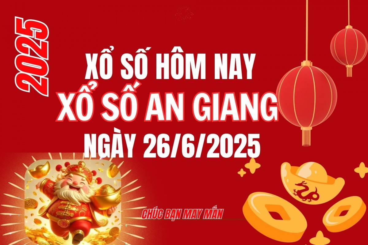 XSAG 19/6, Kết quả xổ số An Giang hôm nay 19/6/2025, Trực tiếp XSAG ngày 19 tháng 6