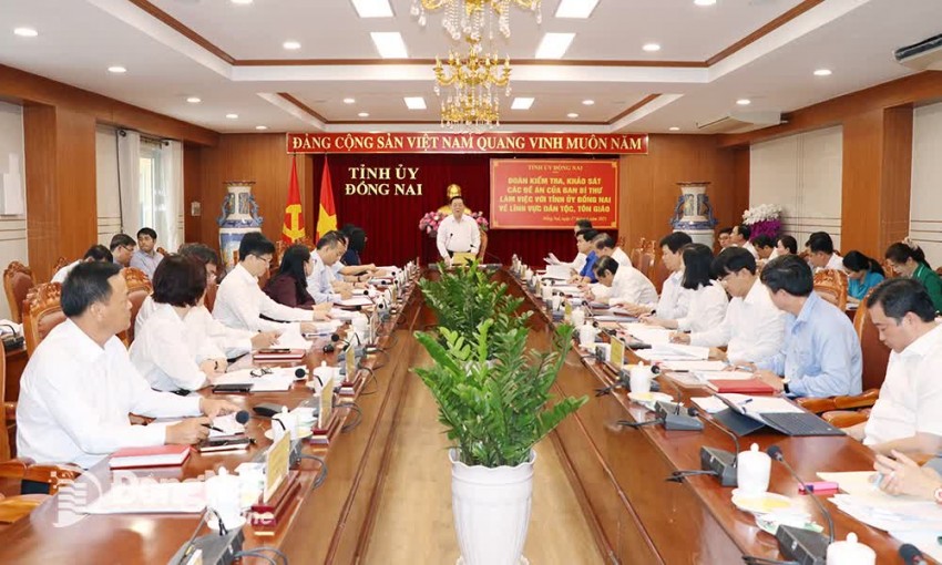 Trung ương làm việc với Đồng Nai về công tác dân tộc, tôn giáo