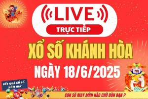 TRỰC TIẾP: Xổ số Khánh Hòa hôm nay ngày 18/6/2025 - XSKH 18/6 - Kết quả xổ số Khánh Hòa hôm nay