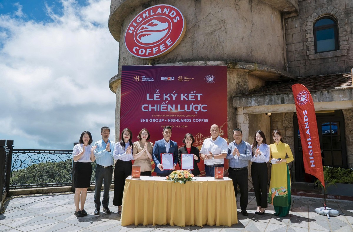 Sun Worls Ba Na Hills ký kết mở chuỗi café Highlands trên hệ thống khu du lịch, nghỉ dưỡng