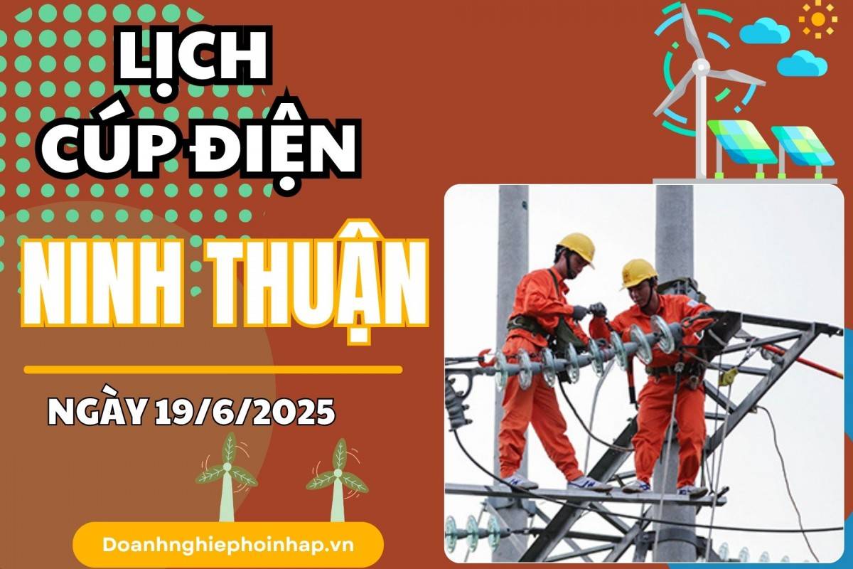 Lịch cúp điện Bình Thuận ngày 12/5/2025 mới nhất hôm nay