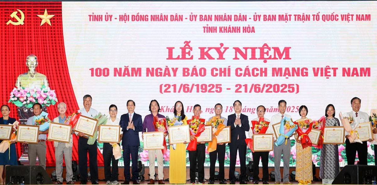 Khánh Hòa tổ chức lễ kỷ niệm 100 năm Ngày Báo chí Cách mạng Việt Nam
