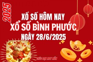 XSBP 28/6, Kết quả xổ số Bình Phước hôm nay 28/6/2025, trực tiếp XSBP ngày 28 tháng 6