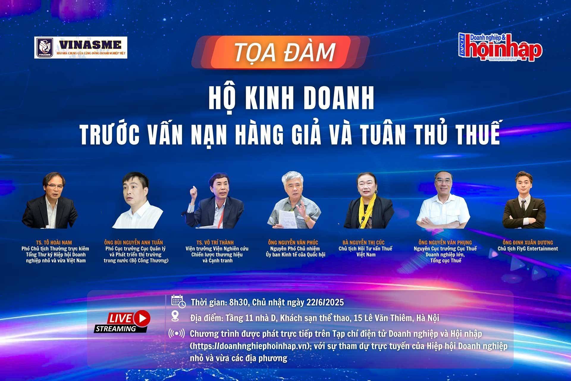 Sắp diễn ra tọa đàm "Hộ kinh doanh trước vấn nạn hàng giả và tuân thủ thuế"