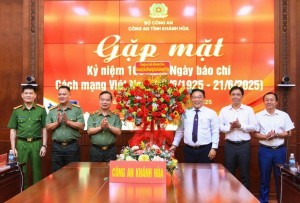 Công an Khánh Hòa gặp mặt chúc mừng nhân kỷ niệm 100 năm Ngày Báo chí cách mạng Việt Nam