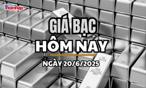 Giá bạc hôm nay 20/6/2025: Giá bạc trong nước và thế giới tiếp tục hạ nhiệt, giảm tới 29.000 đồng/lượng