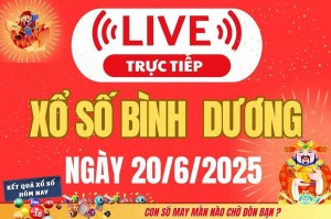 Trực tiếp: Kết Quả Xổ Số Bình Dương Hôm Nay 20/6/2025 – XSBD 20/6 Thứ Sáu cập nhật mới nhất